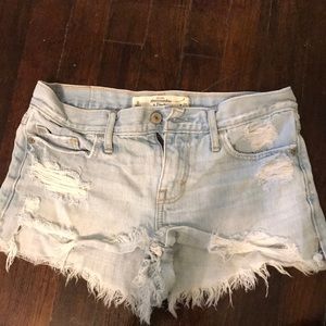 Abercrombie & Fitch cut off denim shorts